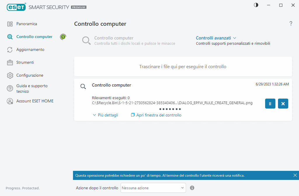Controllo del computer