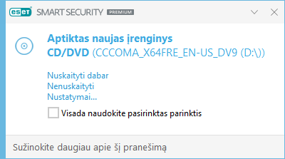 Aptiktas naujas įrenginys Aptiktas naujas įrenginys