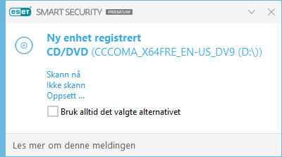 Ny enhet registrert Ny enhet registrert