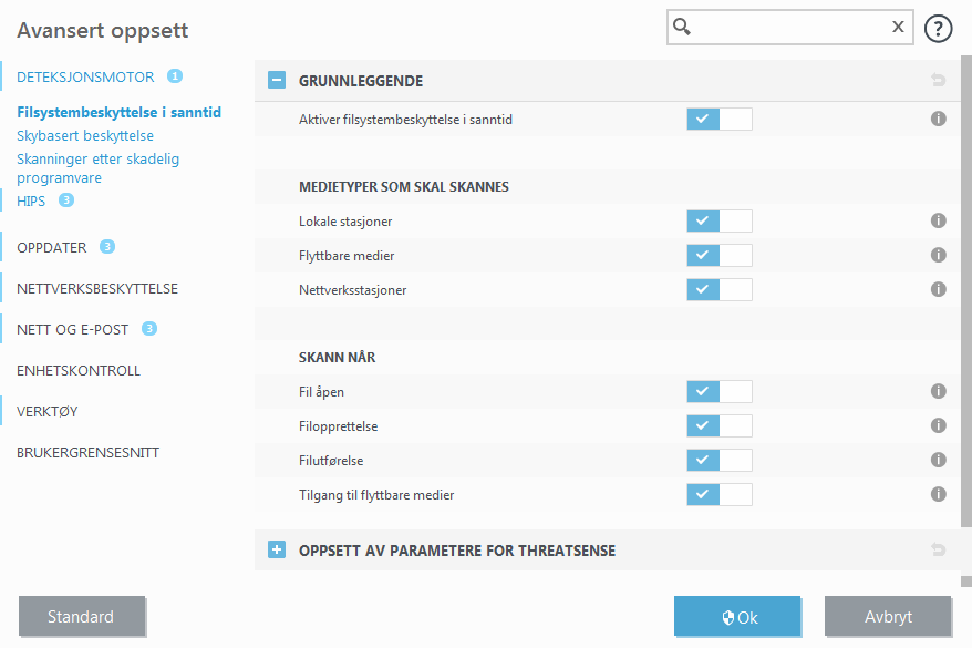 Filsystembeskyttelse i sanntid Filsystembeskyttelse i sanntid