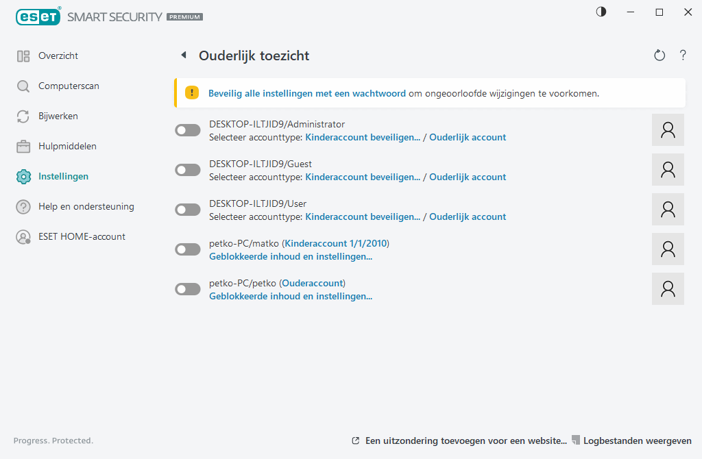 Ouderlijk toezicht Ouderlijk toezicht