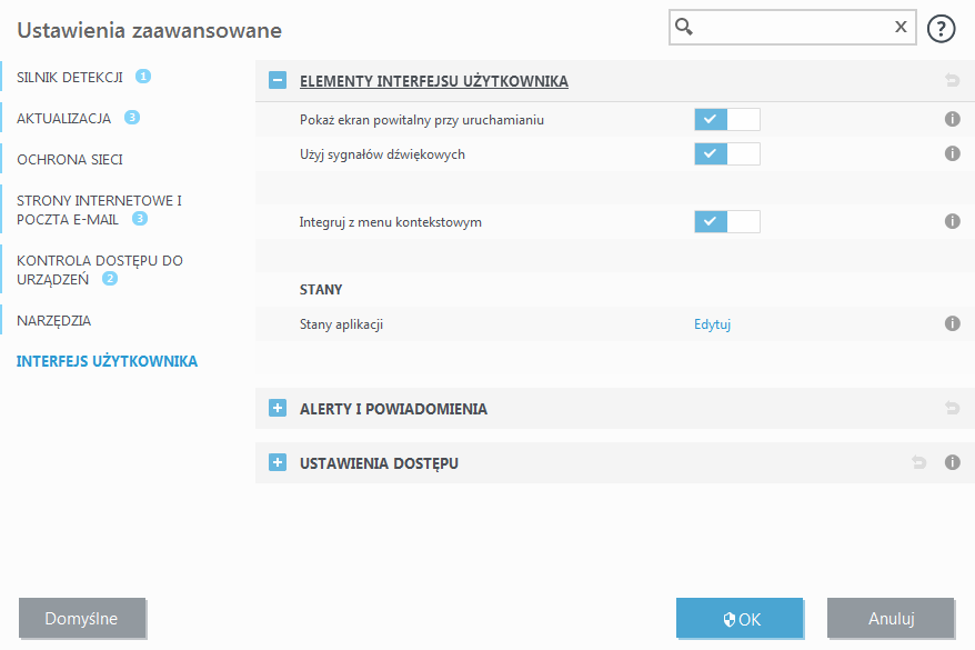 Elementy interfejsu użytkownika Elementy interfejsu użytkownika
