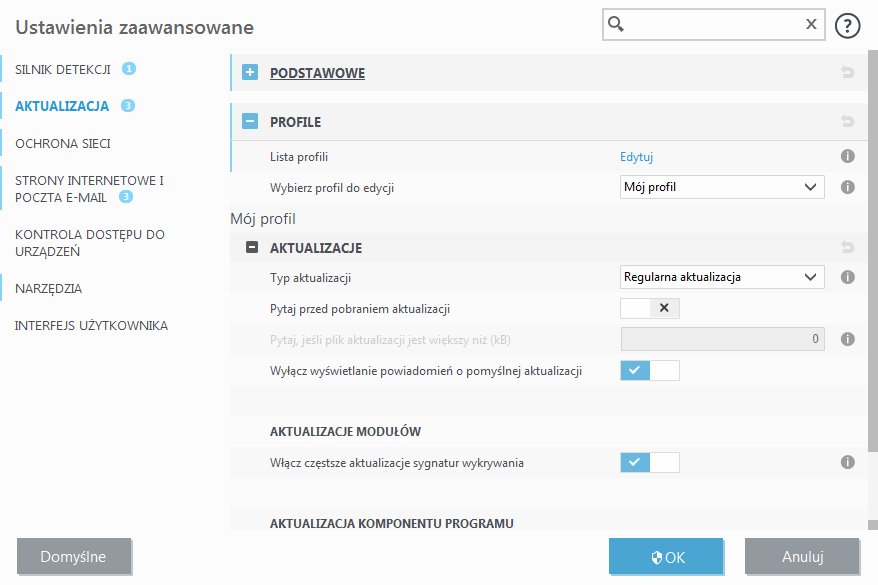 Cofanie aktualizacji modułów Cofanie aktualizacji modułów
