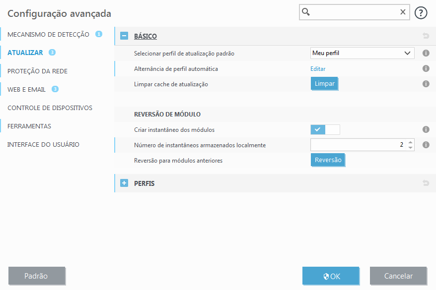 Reversão do módulo Reversão do módulo
