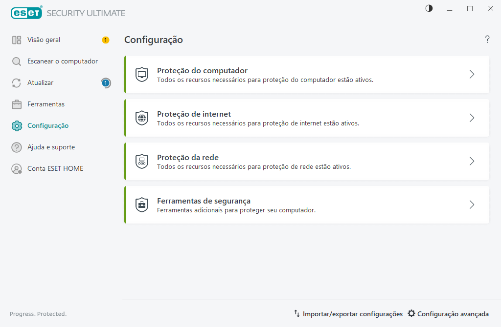 Configuração Configuração