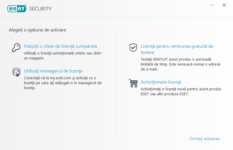 Activare produs Activare produs