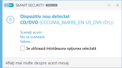 Dispozitiv nou detectat Dispozitiv nou detectat