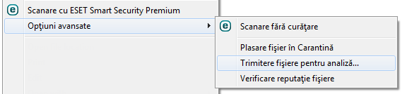 Meniu contextual Meniu contextual