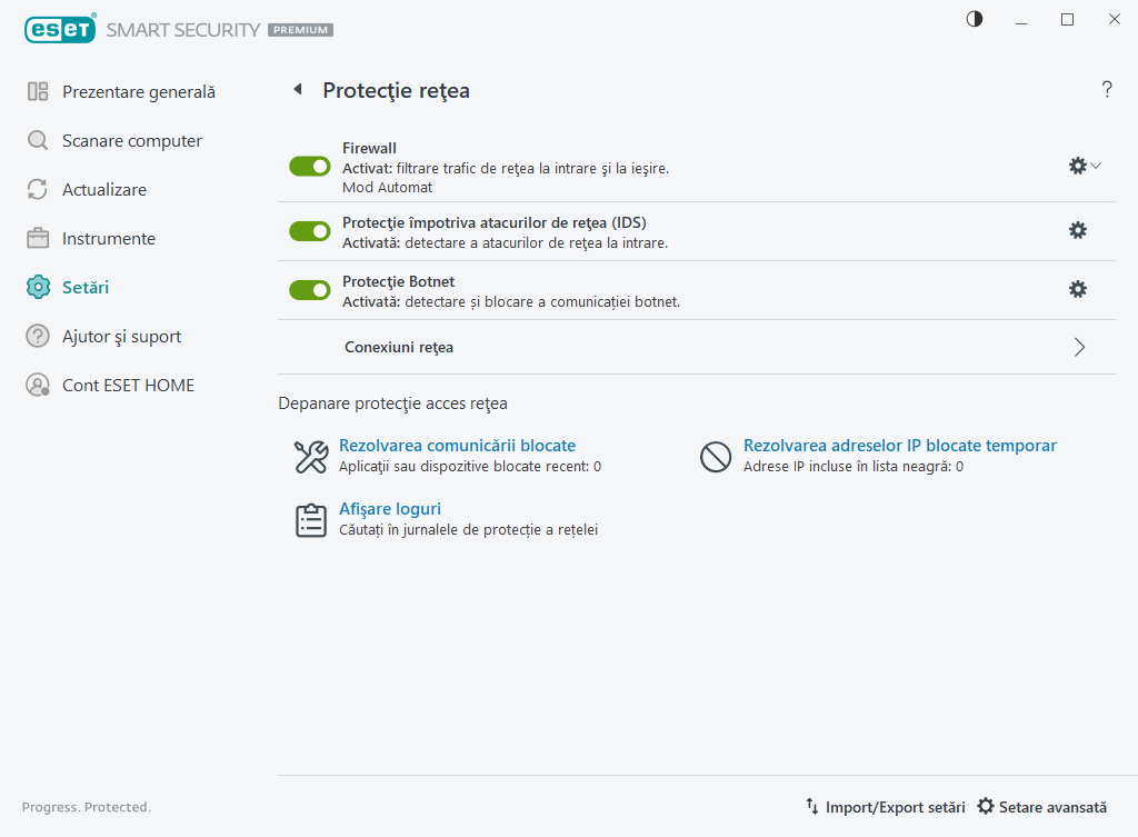 Protecție rețea Protecție rețea