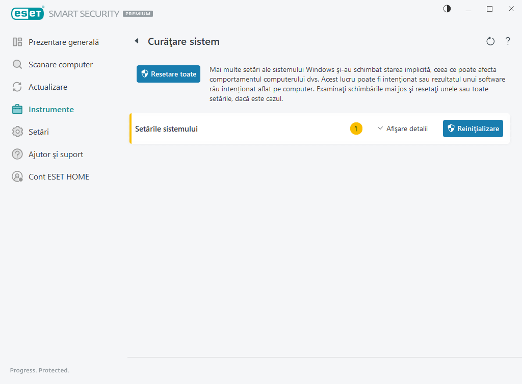 Curățare sistem Curățare sistem