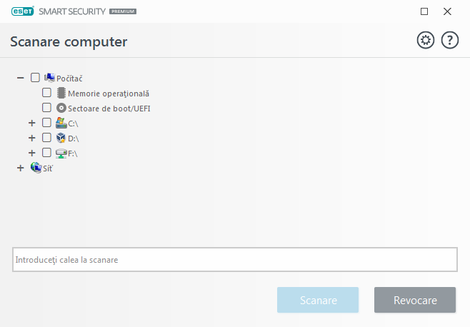 Scanare particularizată Scanare particularizată