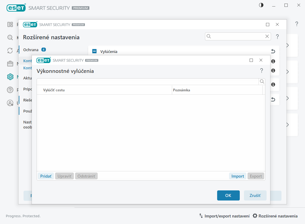 Výkonnostné vylúčenia