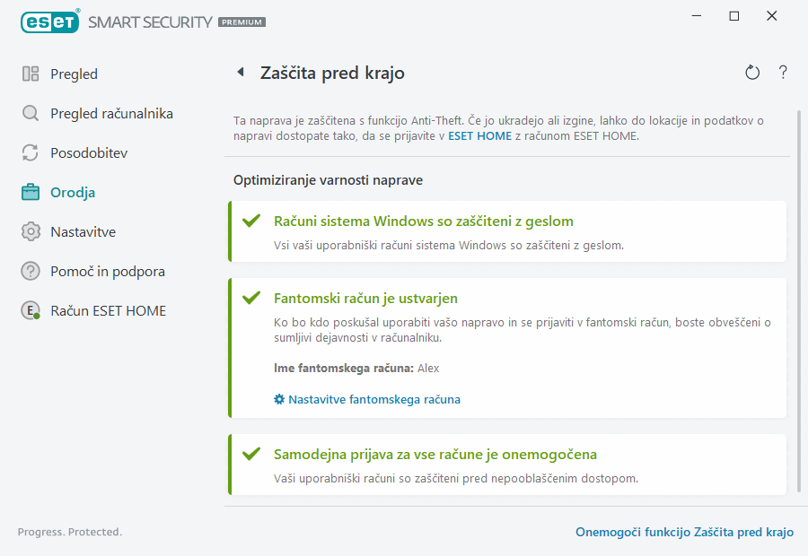 Zaščita pred krajo