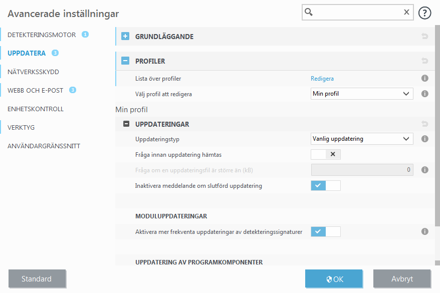 Modulåterställning