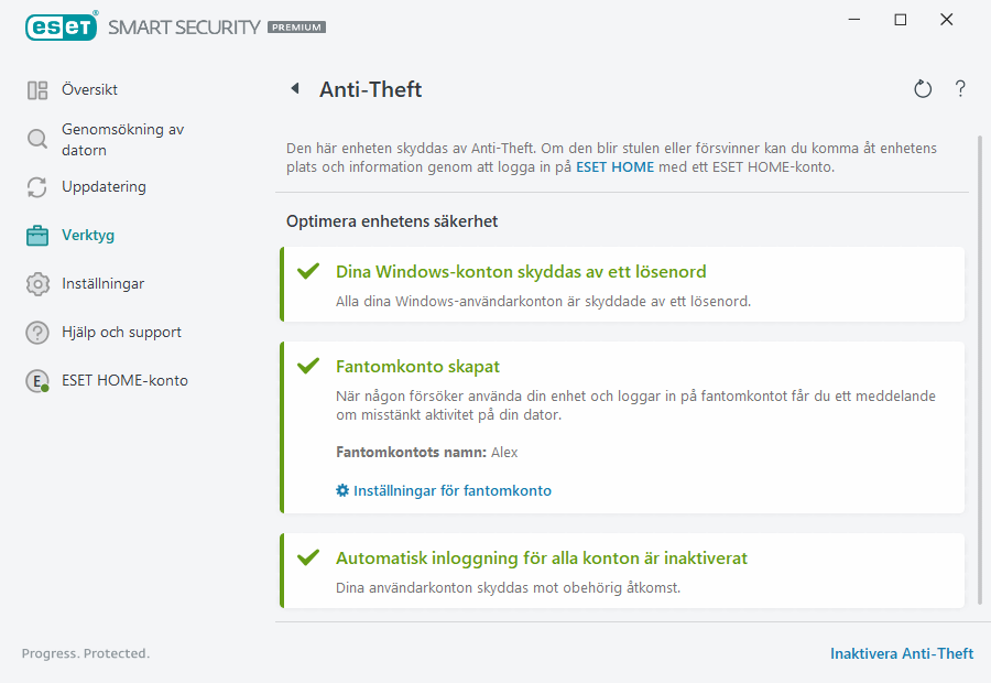 Stöldskydd Stöldskydd