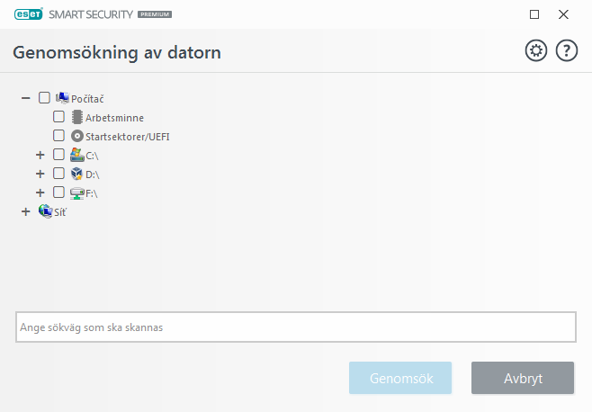 Anpassad genomsökning