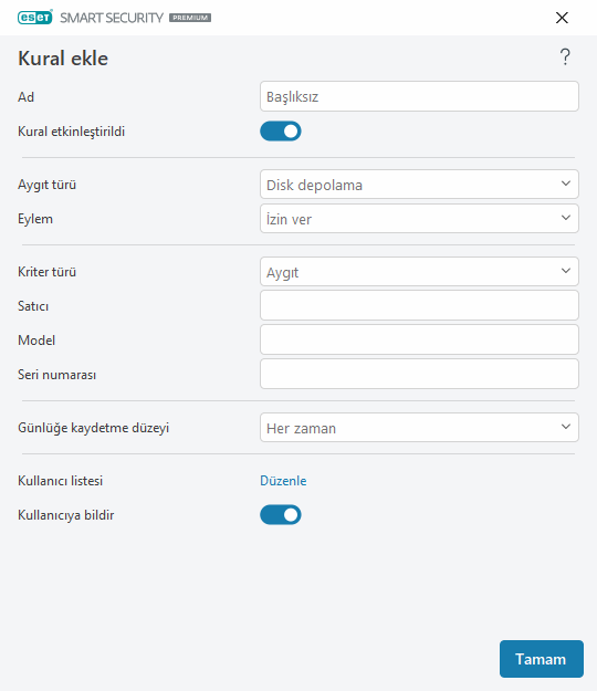 Kural ekle Kural ekle