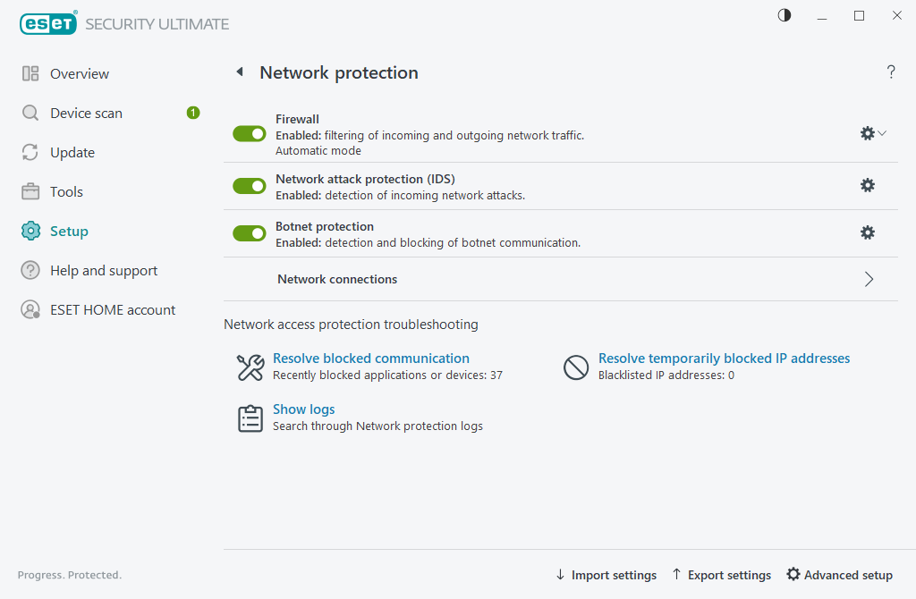 Network protection Network protection