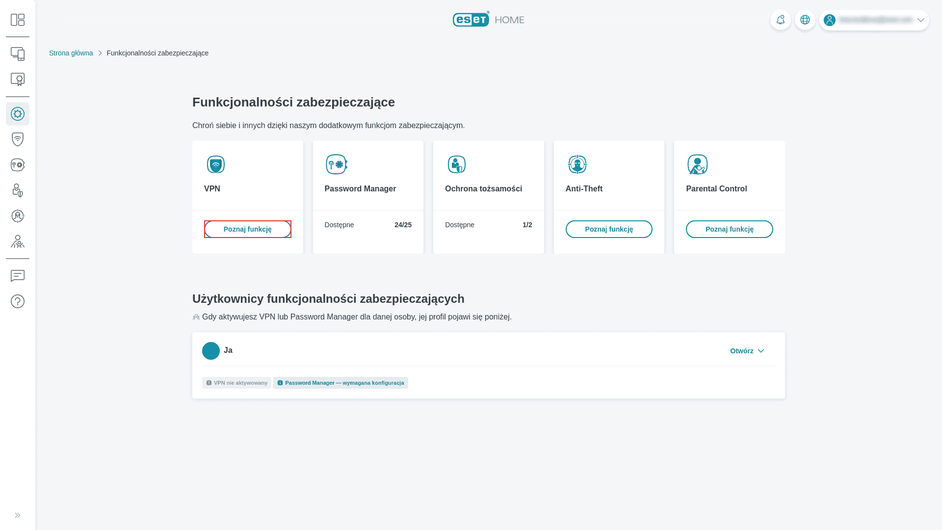 Funkcja VPN