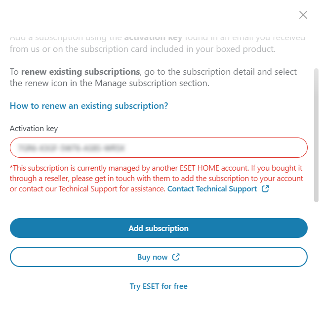 Managed subscription Managed subscription