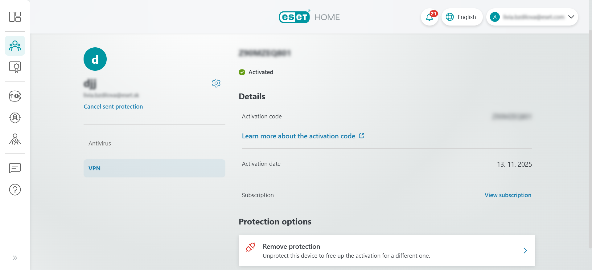 VPN detail VPN detail