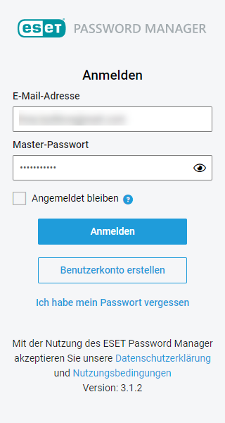 Upgrade Password Manager Auf Eine Aktuellere Version Eset Password Manager Eset Onlinehilfe