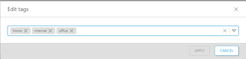 Unassign tags.