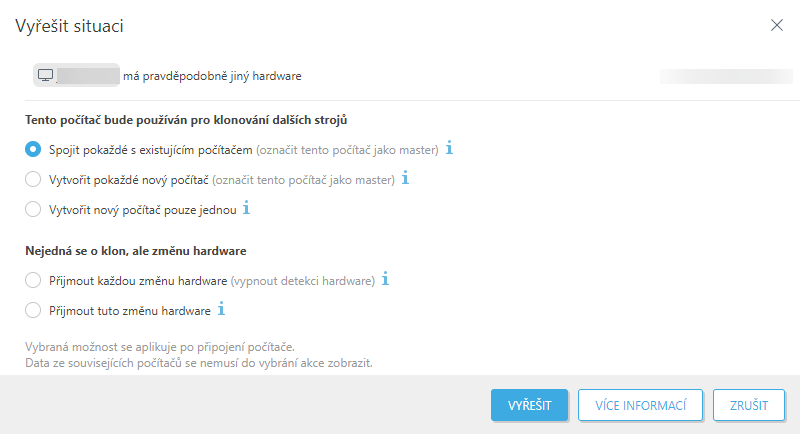 Proveďte rozhodnutí.
