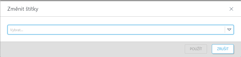 Úprava štítků. Úprava štítků.