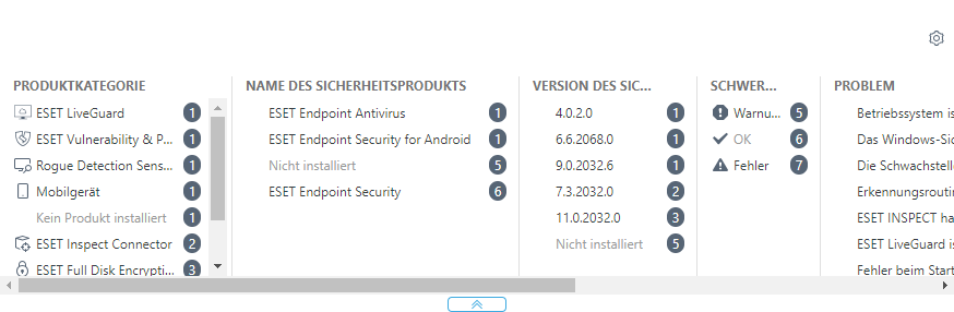 Erweiterter Filter im Abschnitt „Computer“