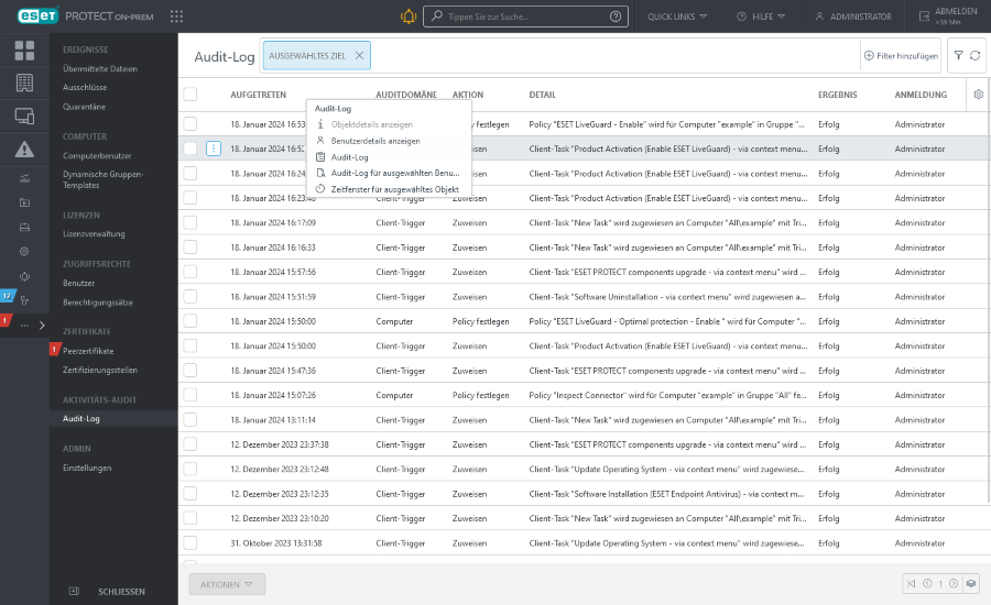 Audit-Log