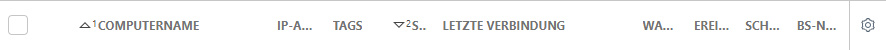 Spaltensortierung