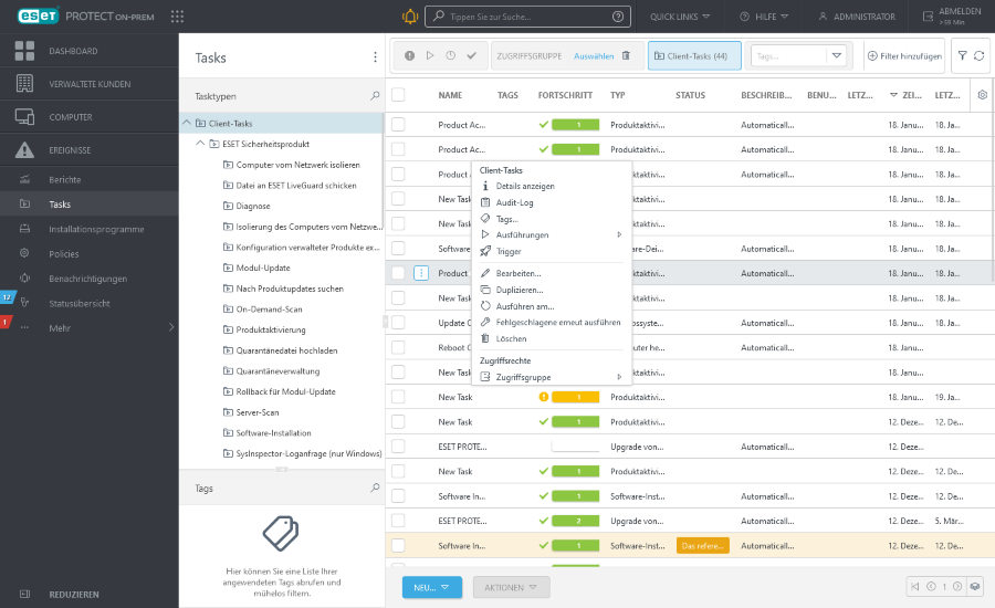 Client-Tasks