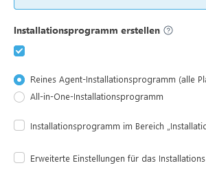 Installationsprogramm erstellen