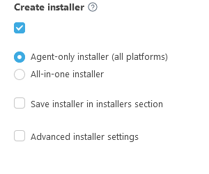 Create installer.