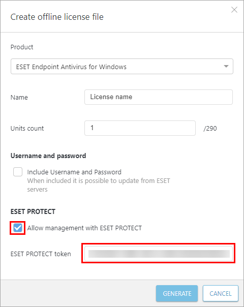 Créer un fichier de licence hors connexion.
