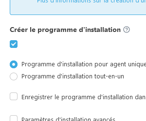 Créer le programme d'installation