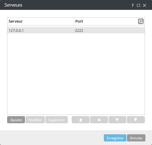 Adresses des serveurs ESET PROTECT Server