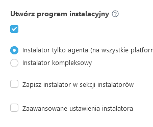 Utwórz program instalacyjny.