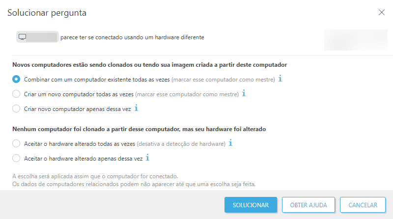 Solucionar pergunta