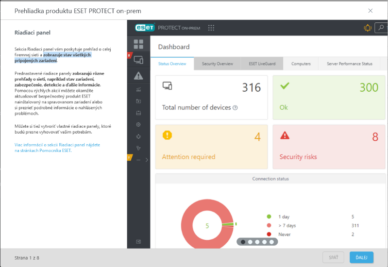 Prehliadka produktu ESET PROTECT On-Prem