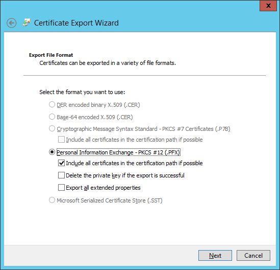 Sekcia Export File Format