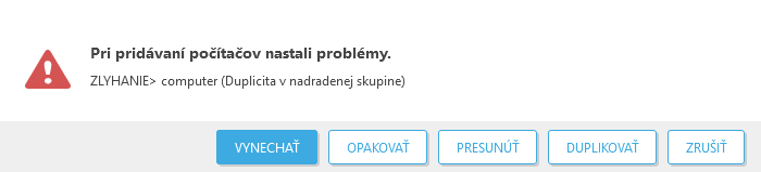 Všetky zariadenia sa úspešne pridali