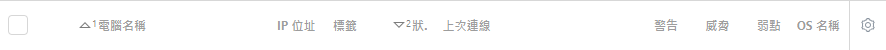 直欄排序