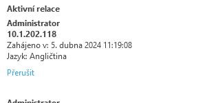 Aktivní relace Aktivní relace