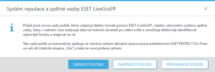 Systém reputace a zpětné vazby ESET LiveGrid® Systém reputace a zpětné vazby ESET LiveGrid®