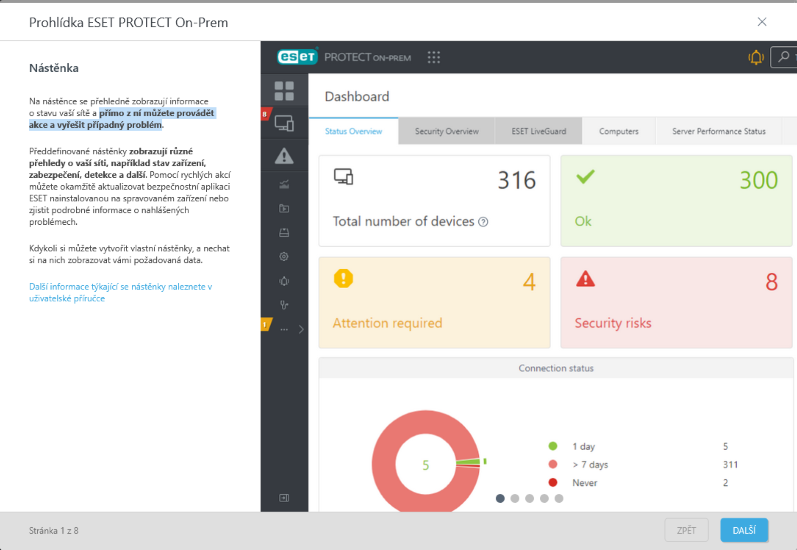 Prohlídka produktu ESET PROTECT On-Prem