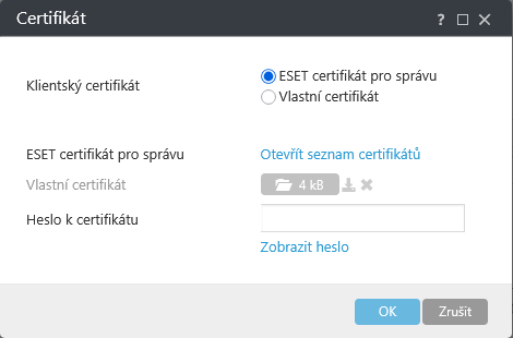 Certifikát Certifikát