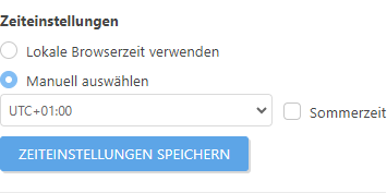 Zeiteinstellungen