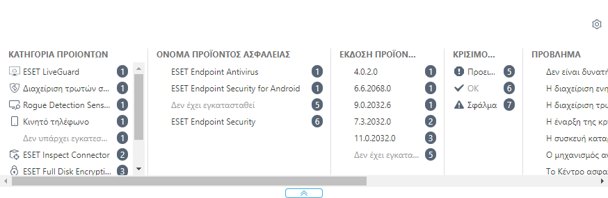 Σύνθετο φίλτρο στην ενότητα Υπολογιστές.